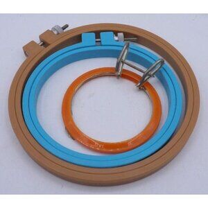 Plastic Embroidery Hoops- Set of 3 (3", 4½", 5½")
